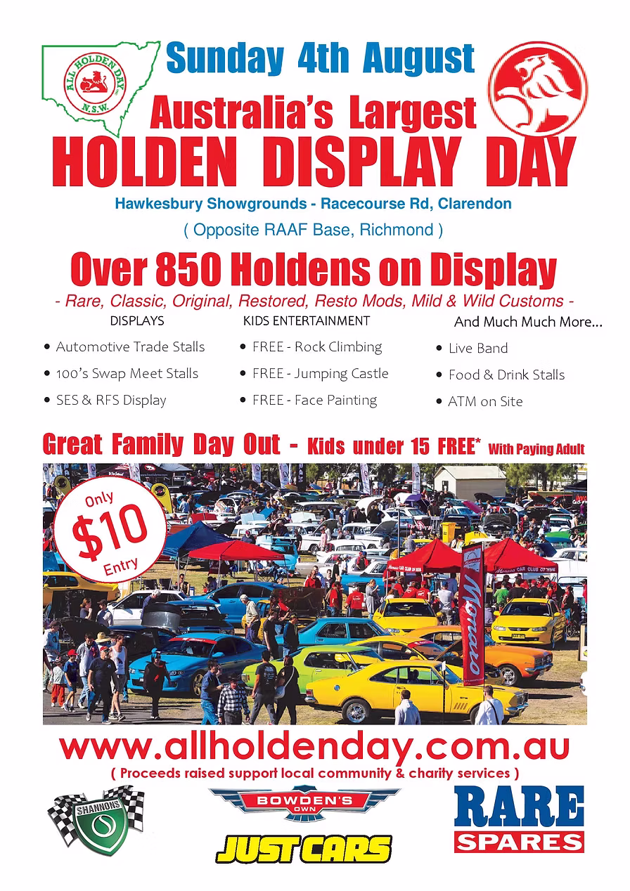NSW All Holden Day Weekend